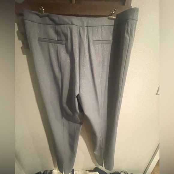 Susan Lucci gray shiny work pants size 14 - Picture 2 of 4